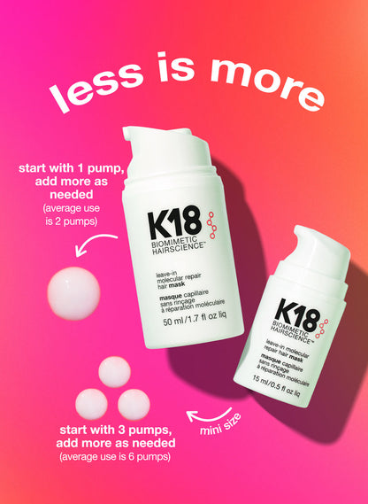 K18 Leave-In Molecular Repair Hair Mask - Repair Damaged Hair in Just 4 Minutes ✨