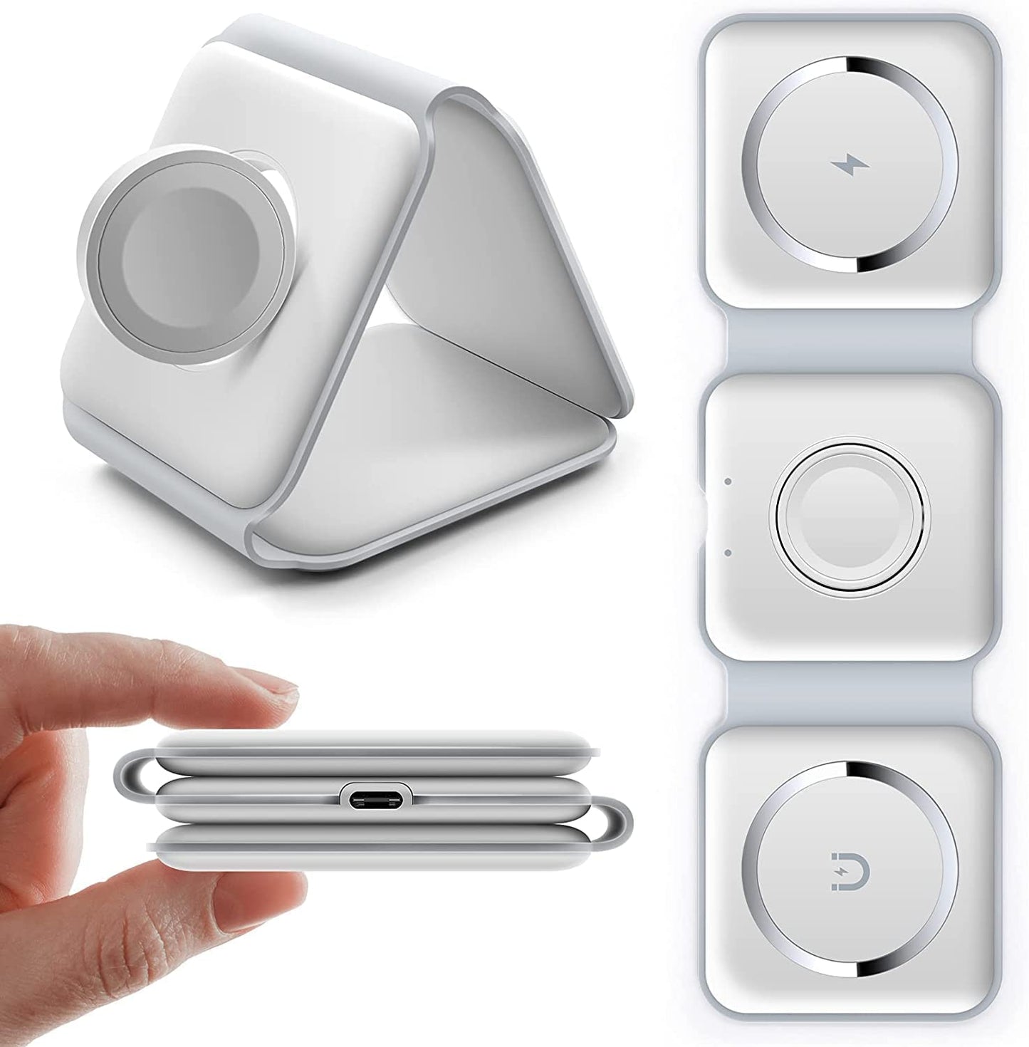 3-in-1 Magnetic Foldable Wireless Charger