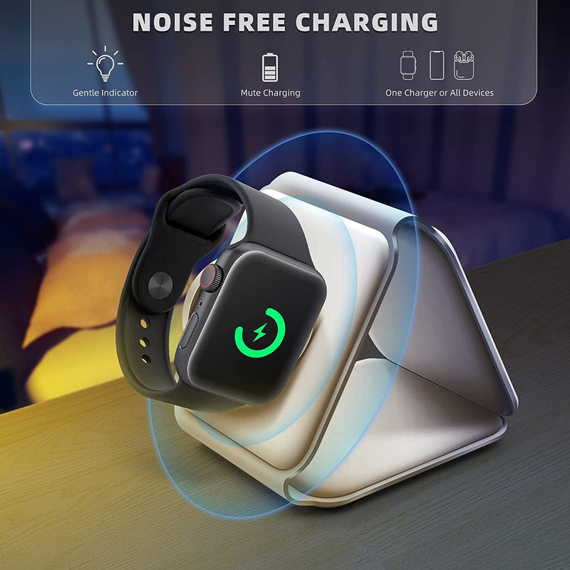 3-in-1 Magnetic Foldable Wireless Charger