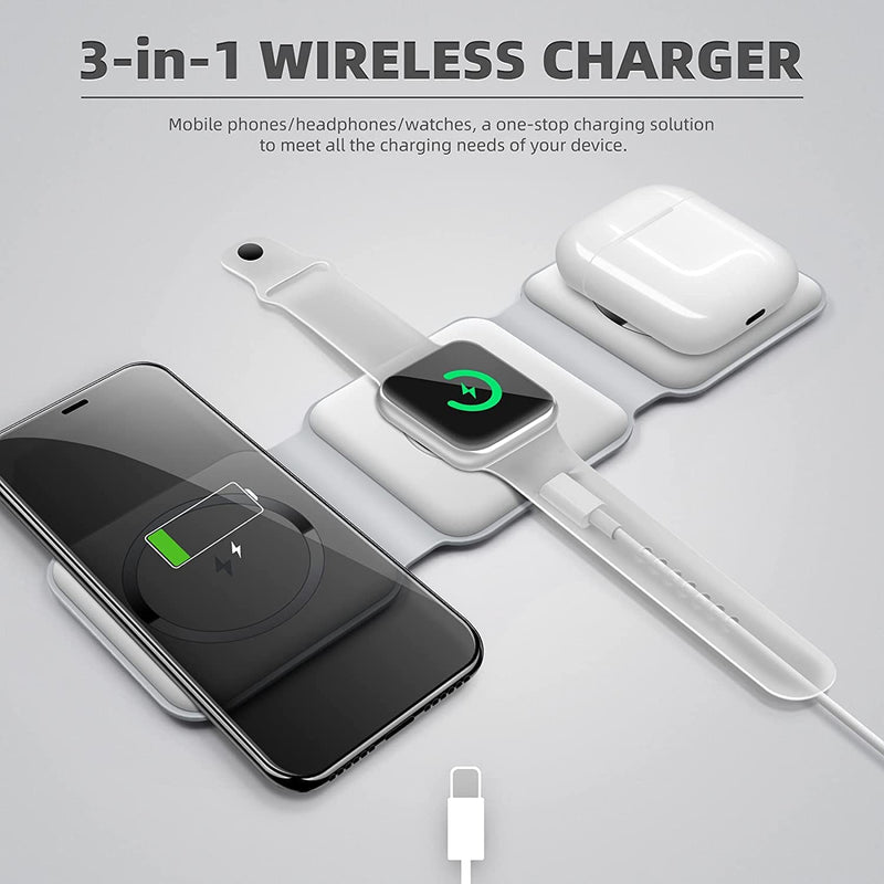 3-in-1 Magnetic Foldable Wireless Charger