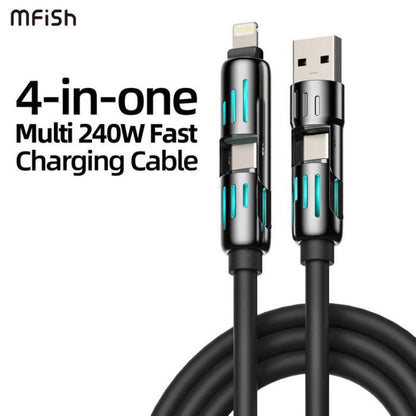 4-in-1 Multi USB Charging Cable | Fast Charging Cable for All Devices