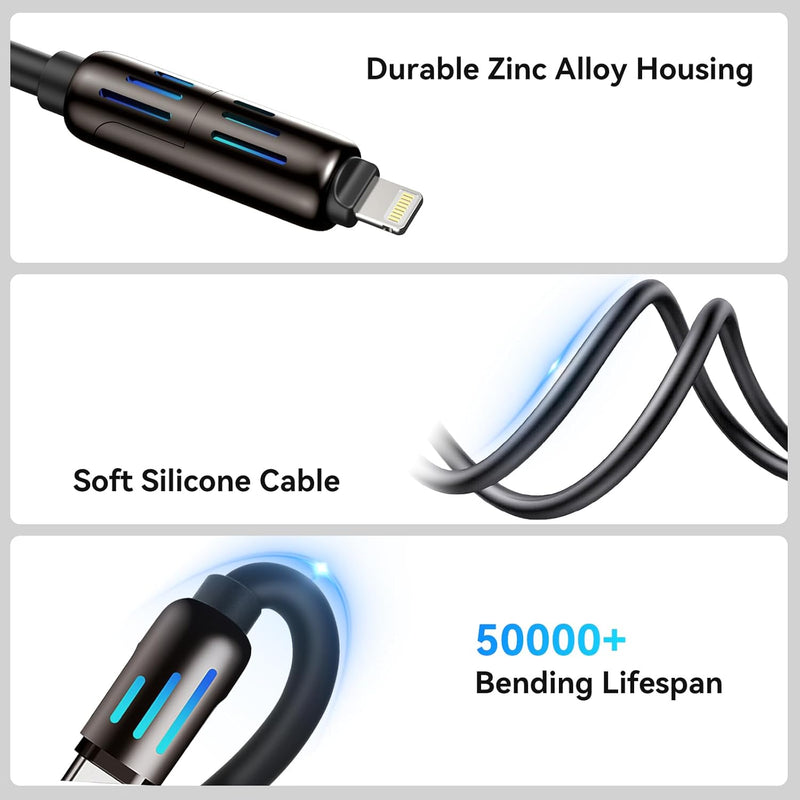 4-in-1 Multi USB Charging Cable | Fast Charging Cable for All Devices