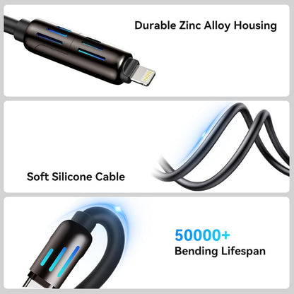 4-in-1 Multi USB Charging Cable | Fast Charging Cable for All Devices