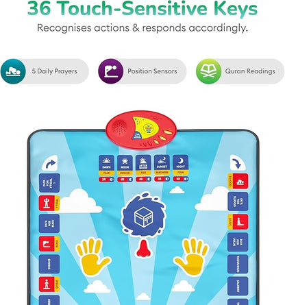Interactive Islamic Prayer Mat for Kids | Learn Salah Step by Step