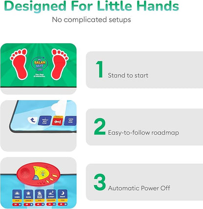 Interactive Islamic Prayer Mat for Kids | Learn Salah Step by Step