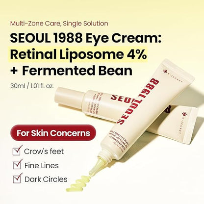 Seoul 1988 Bright Eyes Hydrating Korean Cream   Dark Circle Repair Wrinkle Smoothing