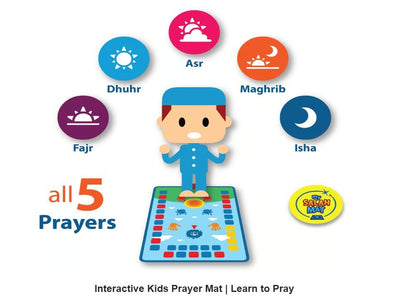 Interactive Islamic Prayer Mat for Kids | Learn Salah Step by Step