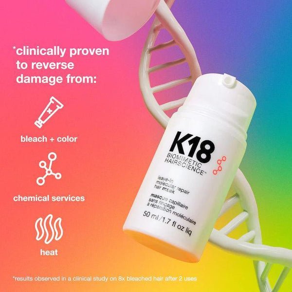 K18 Leave-In Molecular Repair Hair Mask - Repair Damaged Hair in Just 4 Minutes ✨