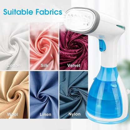 3-in-1 Portable Garment Steamer + Lint Remover + Fabric Brush